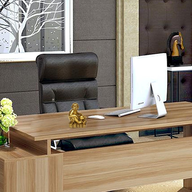 Zodiac Brass Monkey Statue Chinese Handmade Home Decor Collectibles Figurine