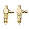 Keple RCA Splitter Adaptor, Pack Of 2-50 Ohm 1 To