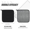 10 Pieces double sided Man Wash Cloths black bath Exfoliating