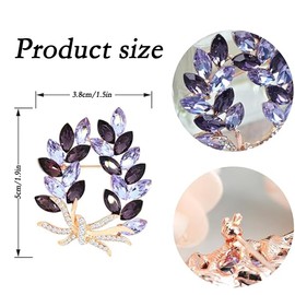 WERIGONI 1 Piece Brooches & Pins for Women Garland Rhinestone Brooch Brooches for Clothing Gifts for Women