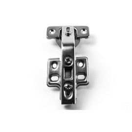 Berta (2+2) 135/165 Degree Hinges Combination, Full Overlay, 2-Cam 4-Way Adjustment, Concealed Frameless Lazy Susan/Bi Folding Cabinet Door Hinges Set with Screws (135 & 165 Degree Soft Close Hinges)