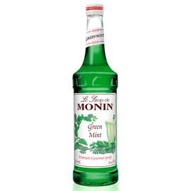 Monin - Green Mint Syrup, Bold Peppermint Coolness, Natural Flavors, Great for Smoothies, Sodas, Cocktails, and Teas, Non-GMO, Gluten-Free (750 ml)