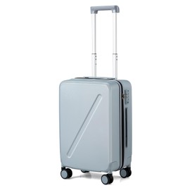 MILADA Luggage Carry On Luggage 22x14x9 Airline Approved 20 Inch Carry On Suitcase Hard Shell Suitcases with Wheels Carry on Bag Travel Luggage with TSA Lock,Grey