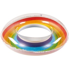 Happy People Unisex - Adult Rainbow Swim Ring, One Size