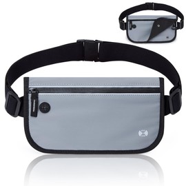 KALIDI FANCY FOREST Security Pouch, Fanny Pouch, Secret Pouch, Passport, Card Bag, Ultra Lightweight, Ultra-Thin, Hidden Pouch, RFID Skimming Prevention, Anti-Theft, Multifunctional, Security Goods