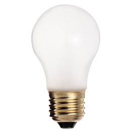 Satco S4880 130V Shatterproof Medium Base 25-Watt A15 Light Bulb, Frosted