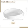 6PCS Ceramic Ramekins, 4.5 x 1.4 inch Creme Brulee Ramekins,