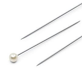 Dritz alfileres Largos con Cabeza nacarada, 100 Piezas, 2-Inch, Blanco, 3.81 cm, 1