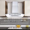 Tieasy Range Hood 30 Inch Wall Mount Kitchen Range Hood