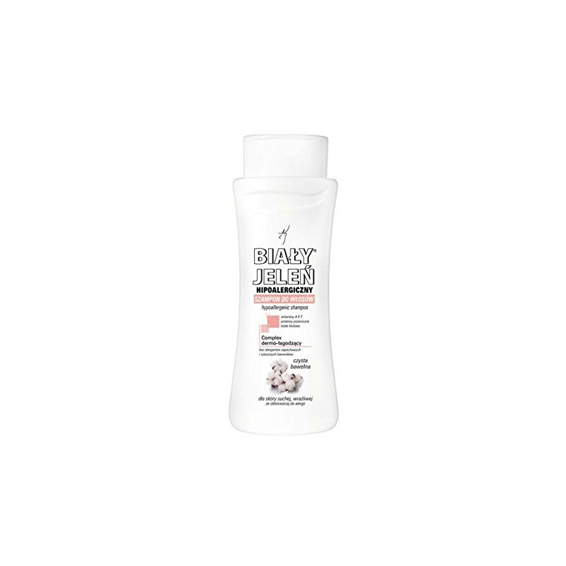 BIALY JELEN - Hypoallergenic shampoo with pure cotton - 300ml