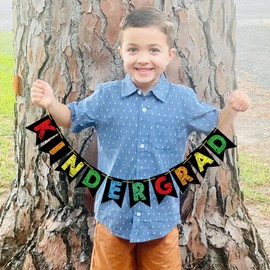 Kindergarten Graduation Photo Prop Preschool Graduation Decorations Last Day of School Sign (KINDERGRAD)