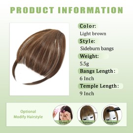 Clip on Bangs for Women Fake Bangs Clip in Bangs Suitable for Women's Daily Wear