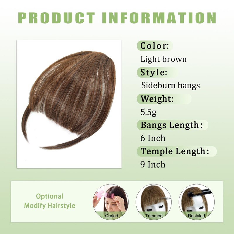 Clip on Bangs for Women Fake Bangs Clip in Bangs