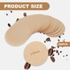 600pcs Unbleached Coffee Filter Papers,6.4cm Coffee Filters Round Replacement Compatible