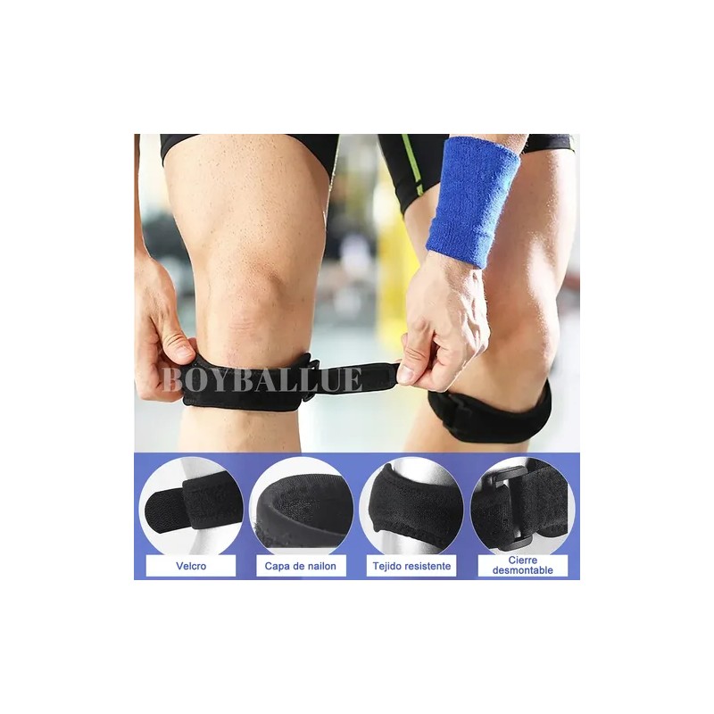 4pz Rodilleras Deportiva Compresión Ajustable De Gym Fitness