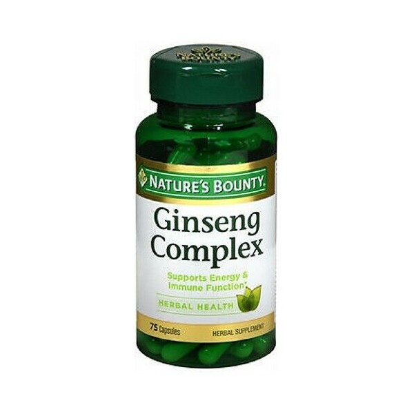 Natures Bounty Ginseng Complex Plus Royal Jelly 75 caps