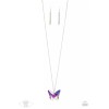 Paparazzi The Social Butterfly Effect Multi Necklace SMOKE AND PET