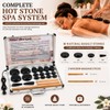 Freudeere 21Pieces Hot Stones Massage Set,Hot Stones Massage Warmer Kit