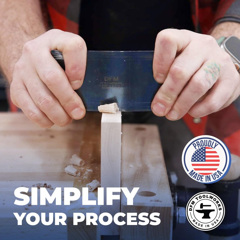 DFM Tool Works Rectangle Card Scraper - Precision Cabinet Multi-use