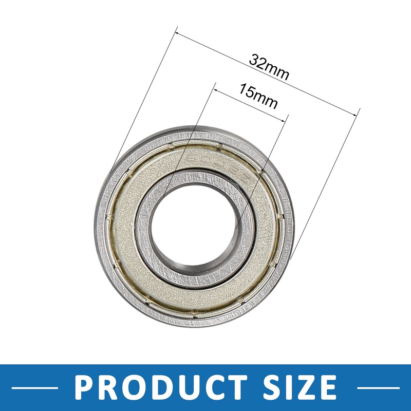 A ABSOPRO 6002Z Single Shield Deep Groove Ball Bearing 15x32x9mm