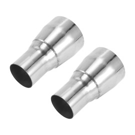 Motoforti 2" OD to 3" OD Mandrel Exhaust Pipe Adapter Concentric Reducer Car Exhaust Pipe Tubing Piping Adapter 5inch/127mm Length T304 Stainless Steel Silver Tone 2 Pcs