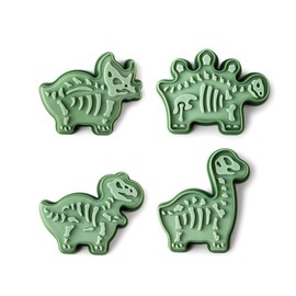 IBILI Dinosaur Marker Plastic Cookie Cutters - Set of 4 - 692600