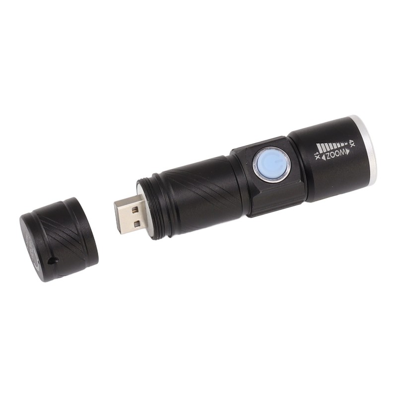 UV Flashlight USB 395nm LED Ultraviolet Black Light Detector for