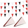 Yamiuo 100 Ft White Red Black Pennant Banner Flag, 60