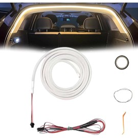Chemini Car Trunk Light Strip,Trunk Cargo Ambient Lighting,Waterproof Flexible Trunk Led Light Strip for Car,SUV,Trucks(Warm Yellow,4m/158inch)