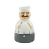 Rileyfine WG012 Kitchen Mechanical Timer, Countdown Alarm Clock, Chef Shape,