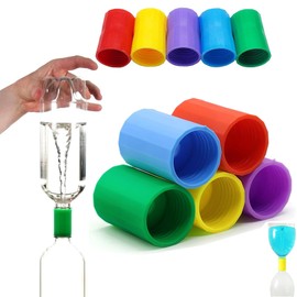 Tornado Connector Bottle, Water Swirl Hexagonal Water Swirler, Formation Water Filter Shaker for Tornado Manufacturing, Scientific Experiment, Testing, Education (4.8 x 3.3 cm) Pack of 10