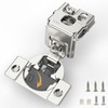 Furniware 2 Pack 1-1/2 Inch Overlay Soft Close Hinges for