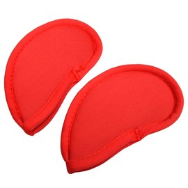 RHINORO - Set of 10 - Golf Iron Clubs Head Covers Cover Protector 3 4 5 6 7 8 9 A SW PW Soft & Lightweight (Red)