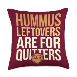 Humus Lover Vegan Food Vegetarian Foodie Hummus Throw Pillow