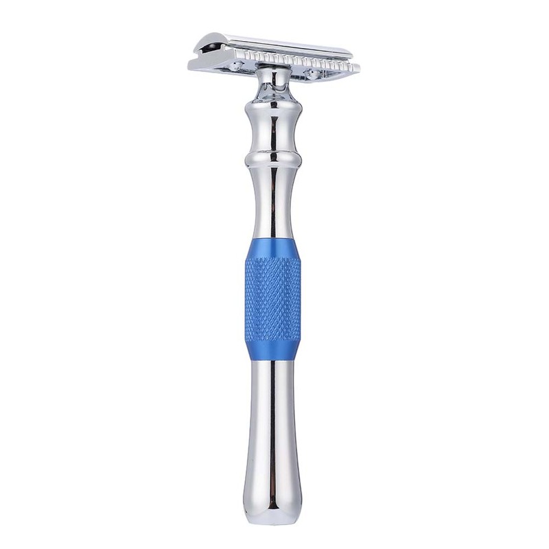Man Shaving Razor Classic Double Edge Razor and Base Safety