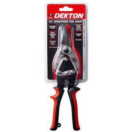 DEKTON DT20928 Aviation Tin Snip, Black/Red