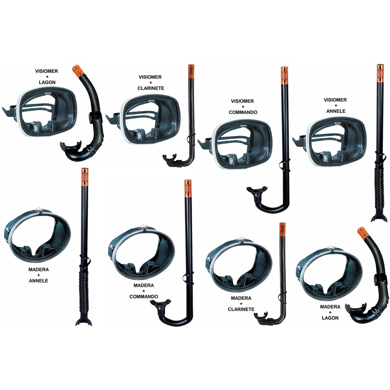 Sommap - Retro Mask and Snorkel Set Rubber