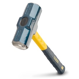 ESTWING Sure Strike Engineer's Hammer - 64 oz Sledge with Fiberglass Handle & No-Slip Cushion Grip - MRF64E