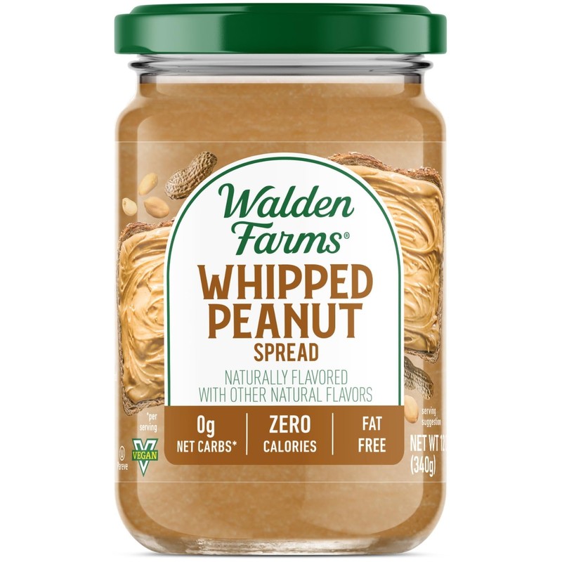 Walden Farms Whipped Peanut Spread – Zero Calorie, Low Carb,