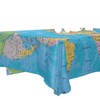 JUMBEAR World Map Painting Tablecloth Rectangle Polyester Table Cloth Large