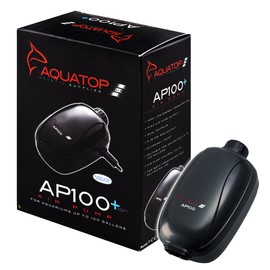 Aquatop Breza Aquarium Air Pump Dual Outlet, Fully Adjustable, Super Quiet, up to 100 Gal Fish Tank, AP-100