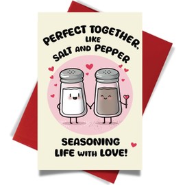 Cheerin Valentines Day Cards for Him and Her - Sweet Romantic Greeting Card with Envelope - Anniversary Card for Husband Wife Girlfriend Boyfriend