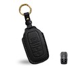 OLLEN NO-Screws Premium Leather Key Fob Cover, Fit for Toyota