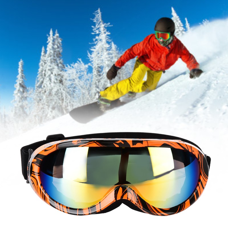 Single Layer Professional Ski Goggles Windproof Outdoor Riding UV Protection