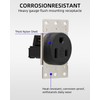 GELRHONR Nema 6-50R Flush Mount Receptacle, 50 Amp 250V Power