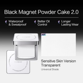 [2.0]CARSLAN Black Magnet Soft Focus Powder, 24H Longlasting Translucent Pressed Setting Powder, Oil Control, Waterproof, Sweatproof, Poreless Powder:_03 Light Purple For Sensitive Skin