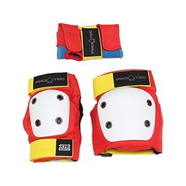 Pro Tec Street Gear Junior 3 Pack Protections, Unisex children, unisex_child, PRT-PCO-0207, Multicoloured (Retro), M