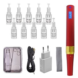 Derm pen Microneedling Machine For Makeup Tool with 10pcs 0.25mm Needles (A742)
