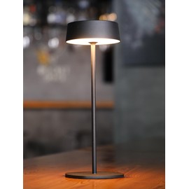 TORCHSTAR Rechargeable Table Lamps, LED Cordless Table Lamp, Dimmable Portable Indoor/Outdoor Desk Lamp, 4000mAh Battery Operated, 2700K Soft White, Hidden Charging Port, Black, Pack of 2