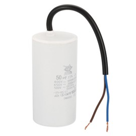 PATIKIL CBB60 50uf Running Capacitor,1Pcs AC 450V 2 Wires 50/60Hz Cylinder 97x50mm for Water Pumps, Washing Machines Motor Start